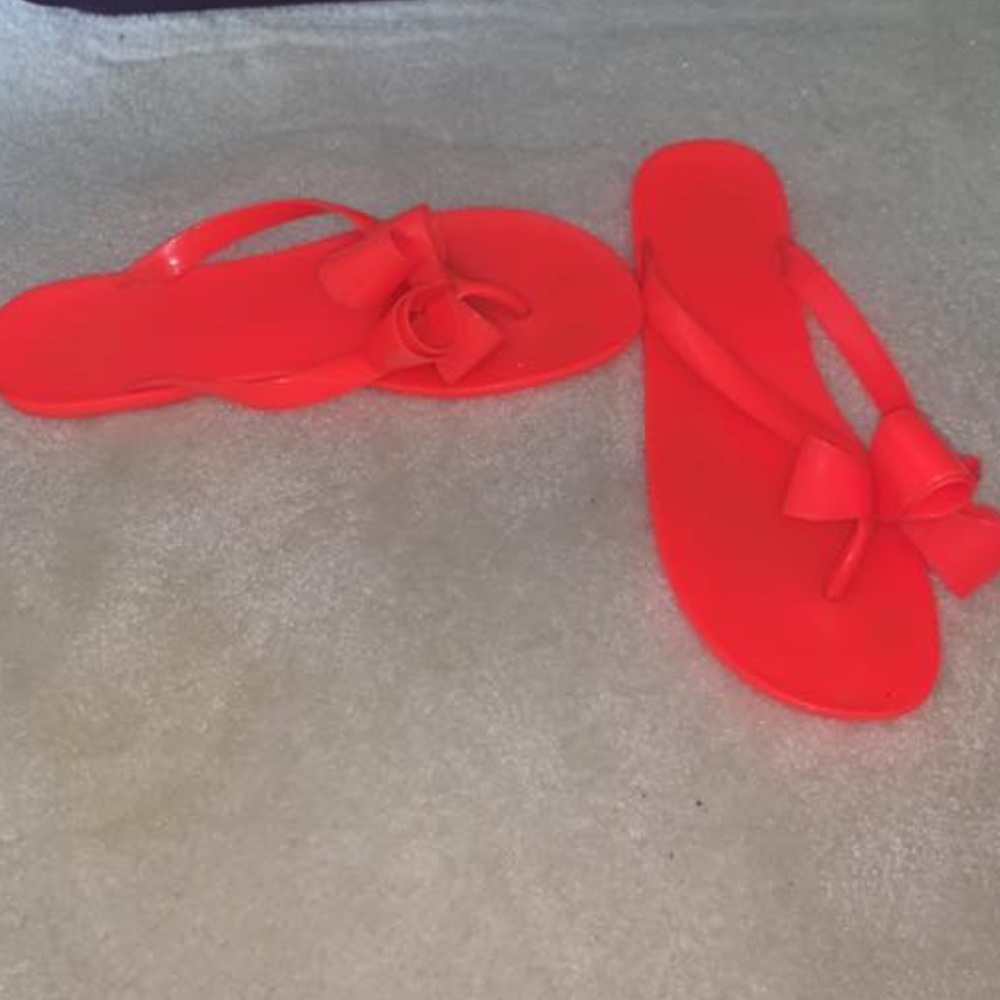 Hot Pink Bow Sandals